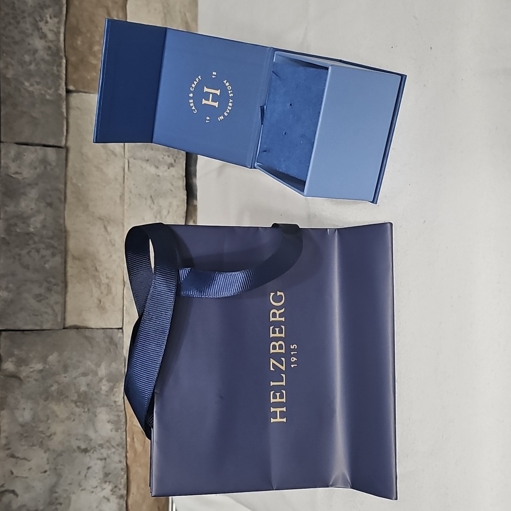 ​Helzberg Diamonds Blue Jewelry Gift Box & Shopping Bag Set 🎁